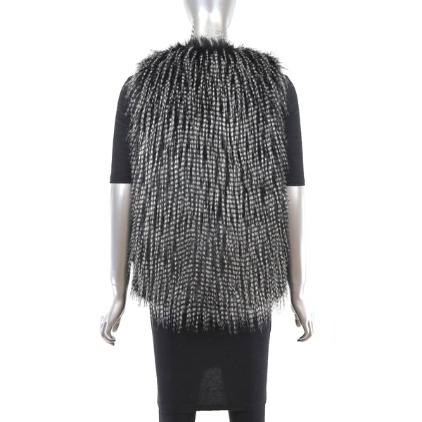 Faux Fur Vest- Size S