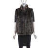 Faux Fur Reversible Vest- Size M