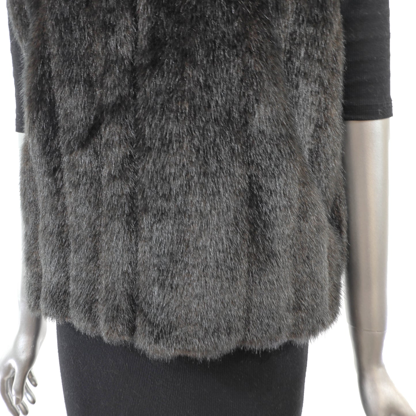 Brown Reversible Faux Fur Vest- Size S