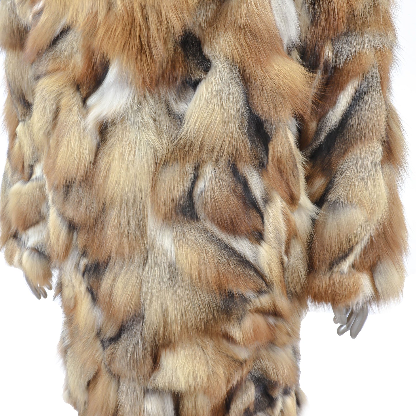 Red Section Fox Coat- Size M