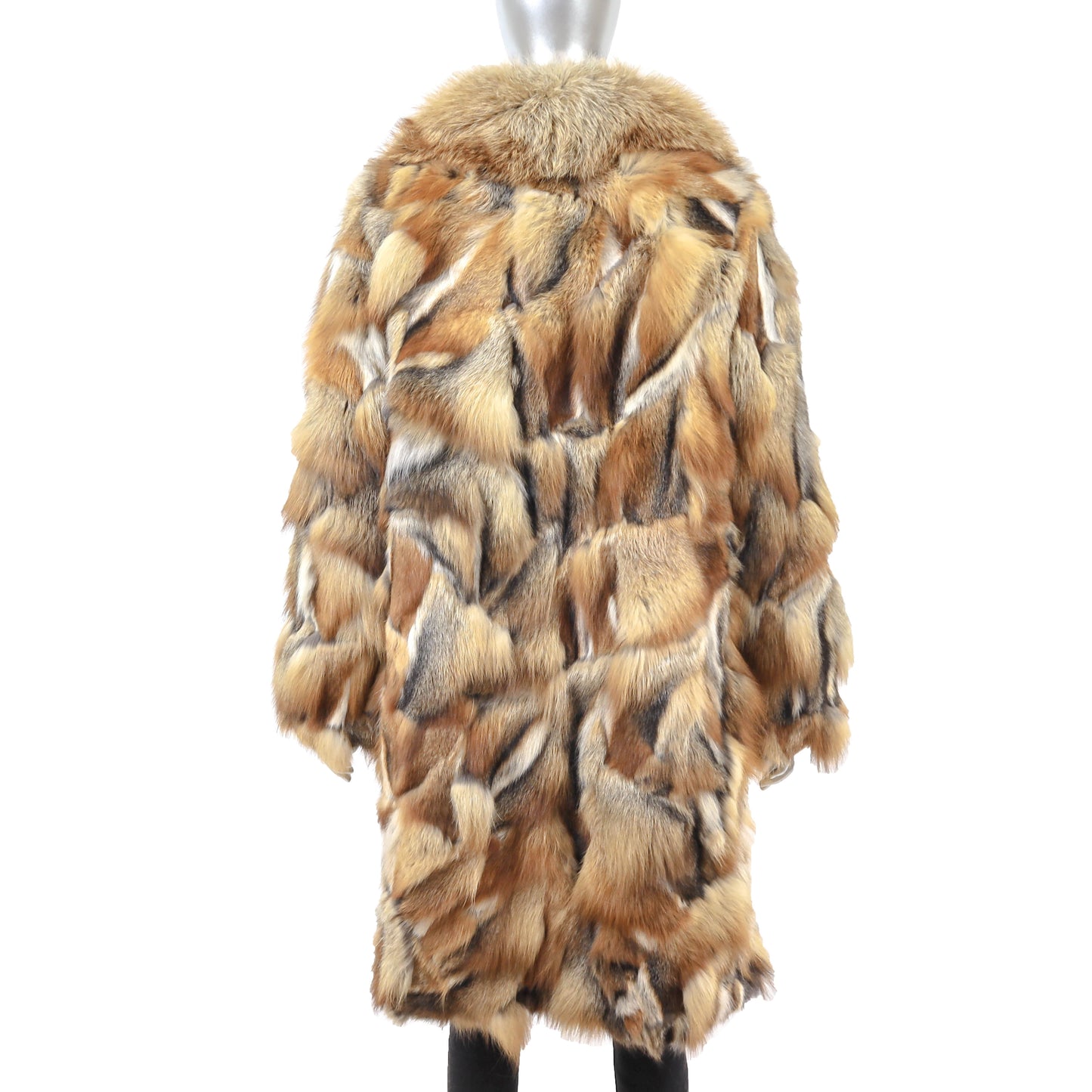 Red Section Fox Coat- Size M