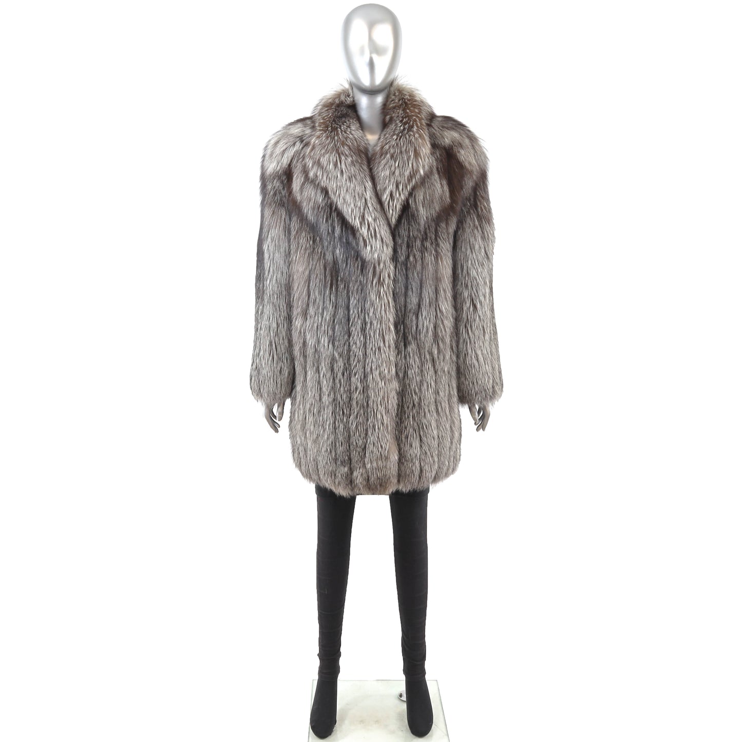 Silver Fox 3/4 Coat- Size M