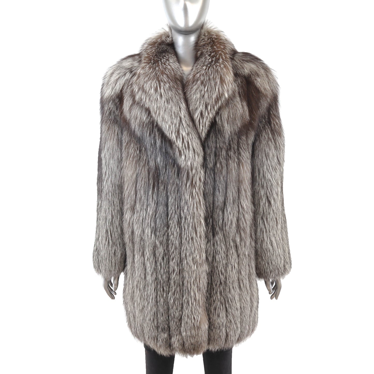 Silver Fox 3/4 Coat- Size M