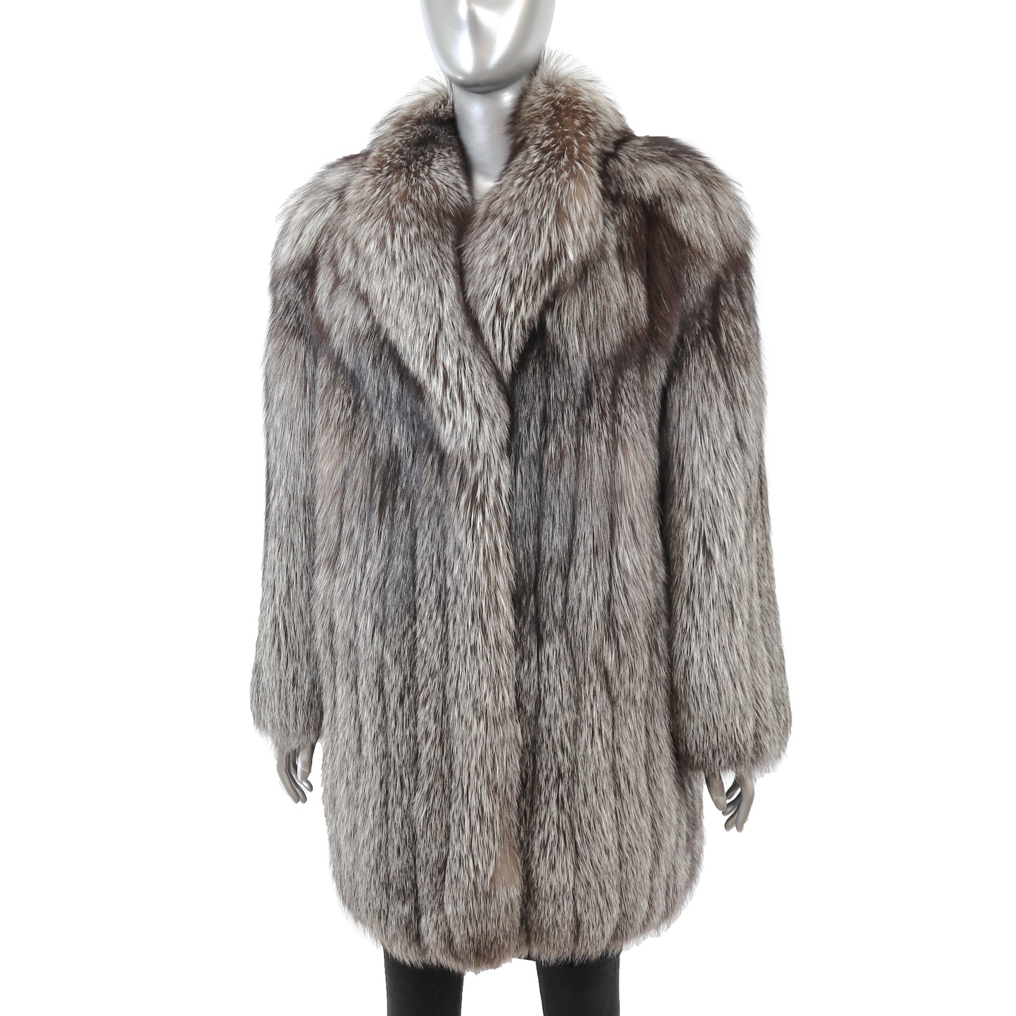 Silver Fox 3/4 Coat- Size M