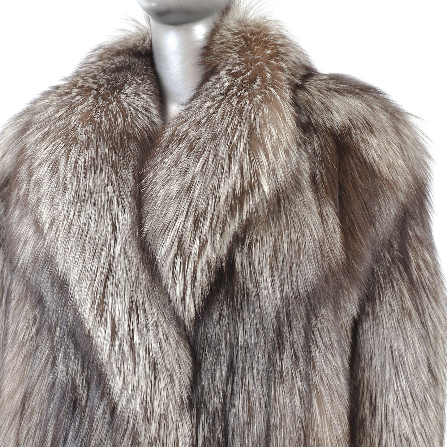 Silver Fox 3/4 Coat- Size M