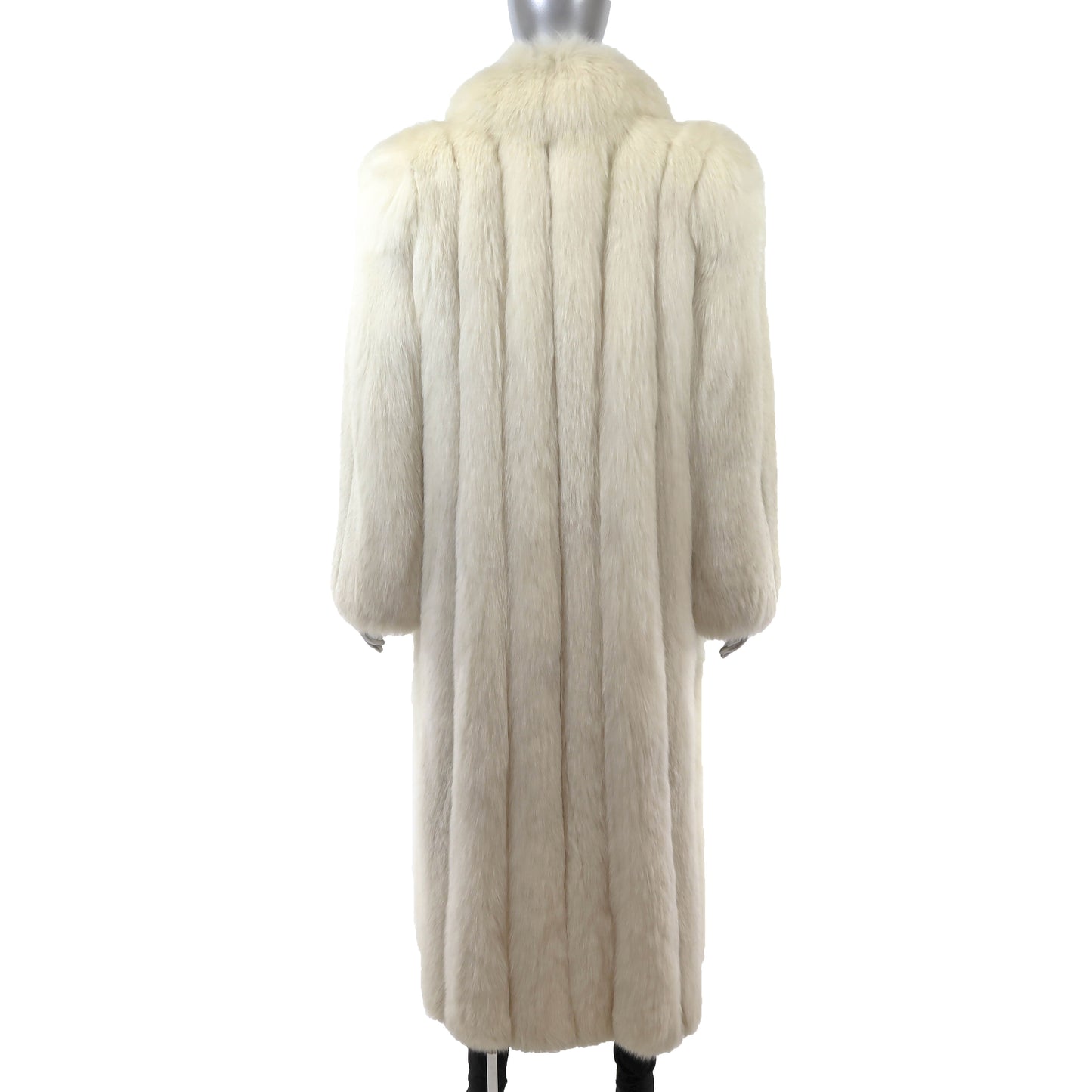 White Fox Coat- Size L