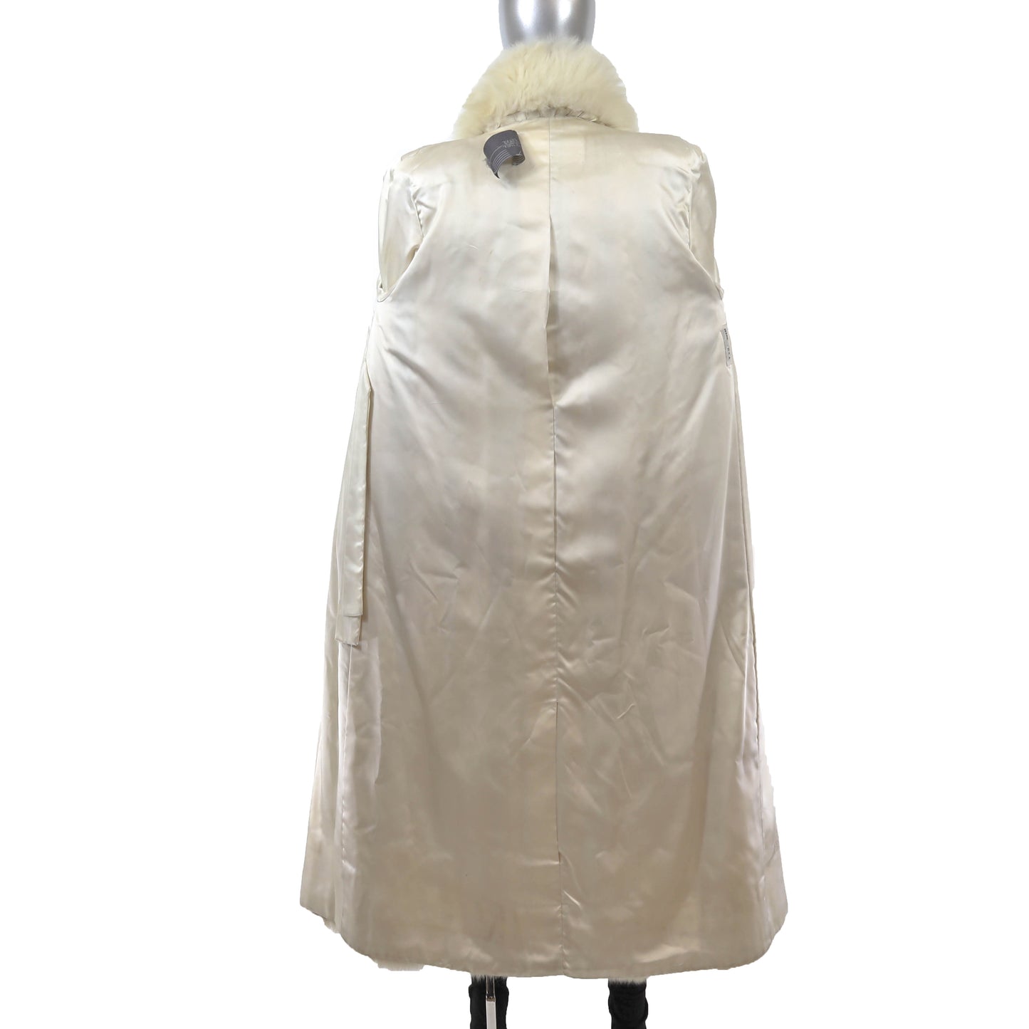 White Fox Coat- Size L