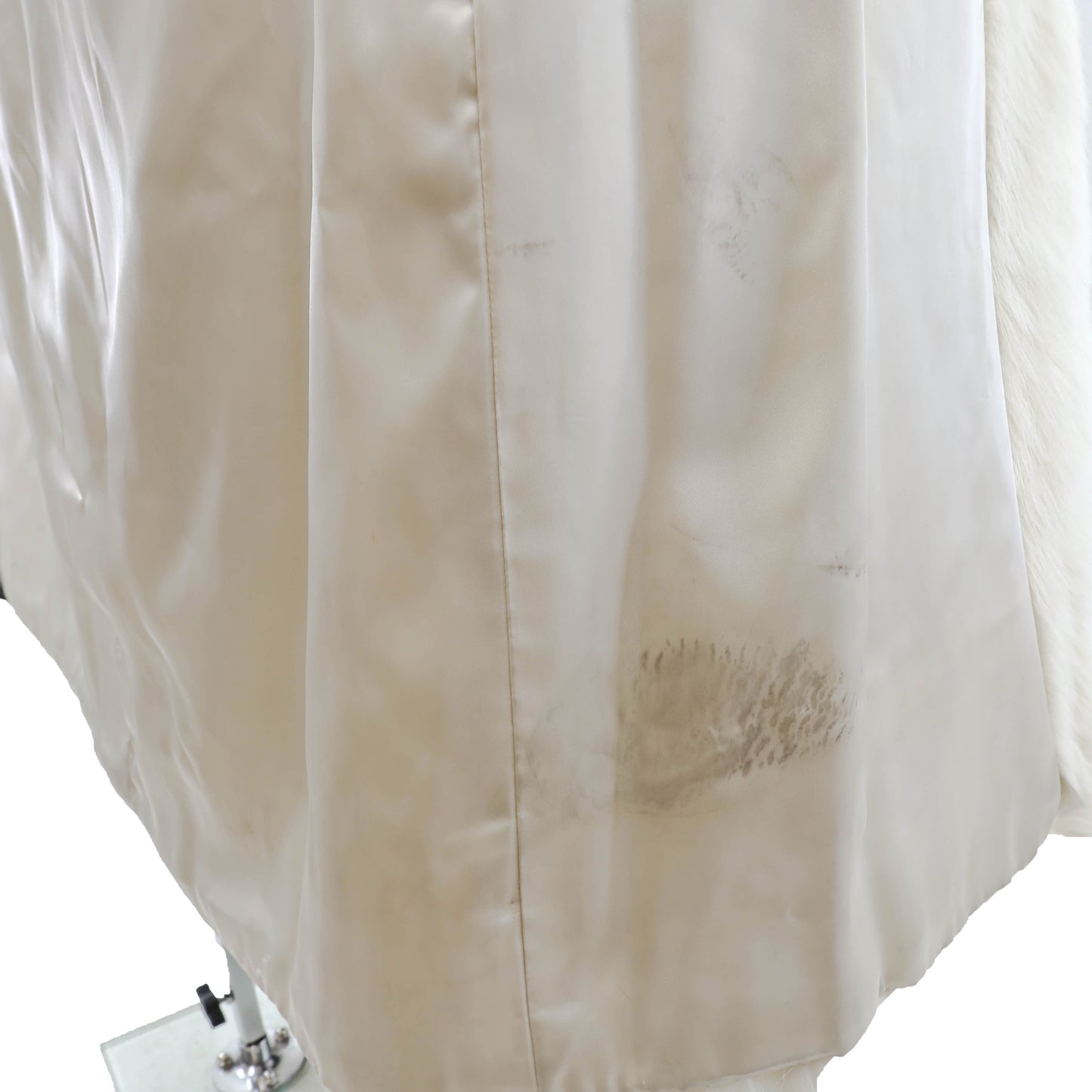 White Fox Coat- Size L