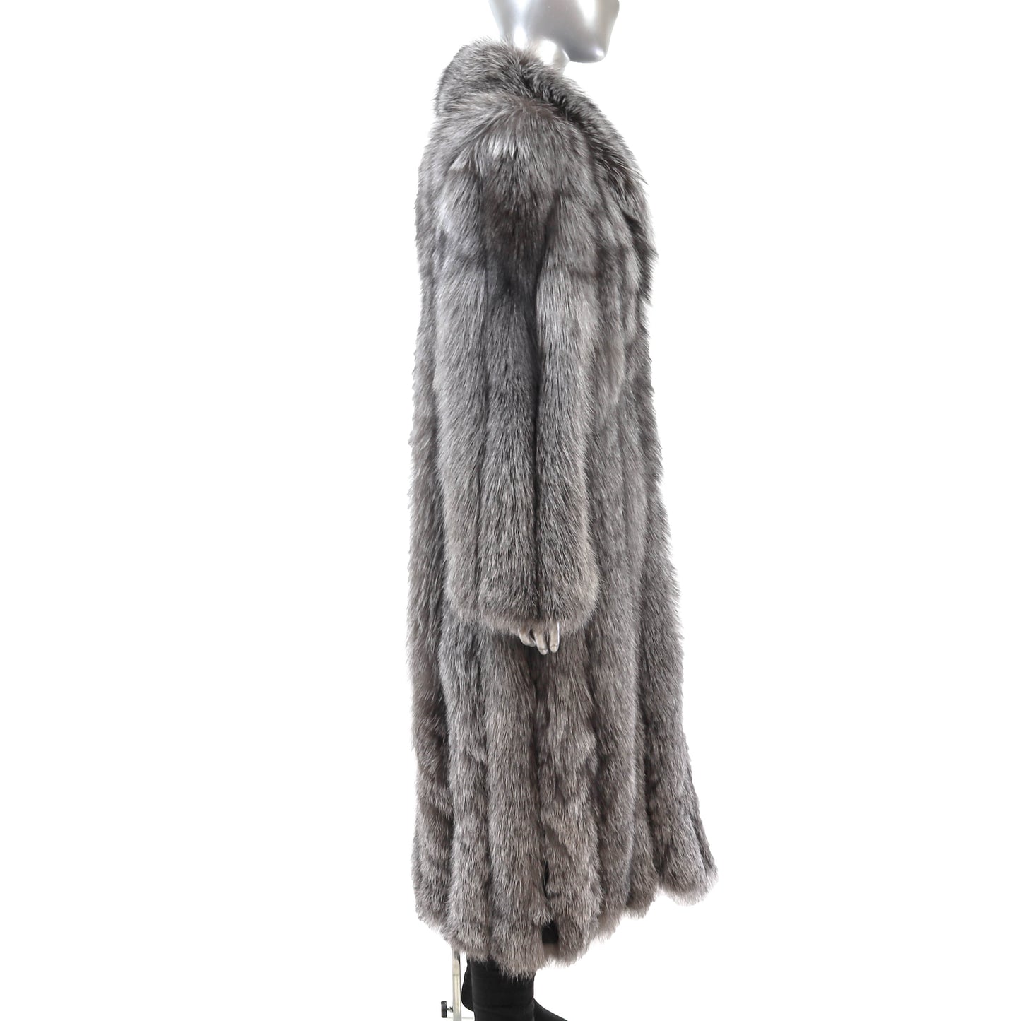 Silver Fox Coat- Size M-L