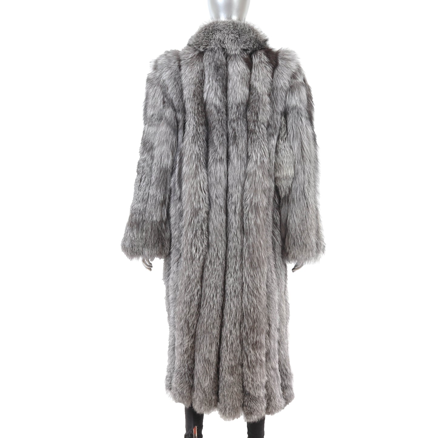 Silver Fox Coat- Size M-L