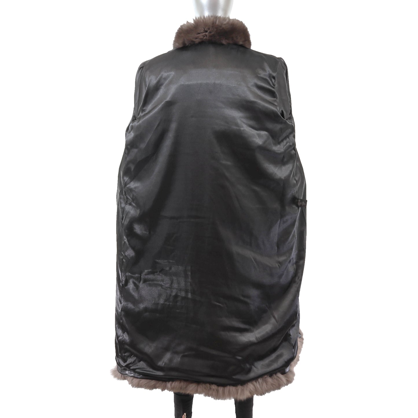 Brown Fox Coat- Size XL