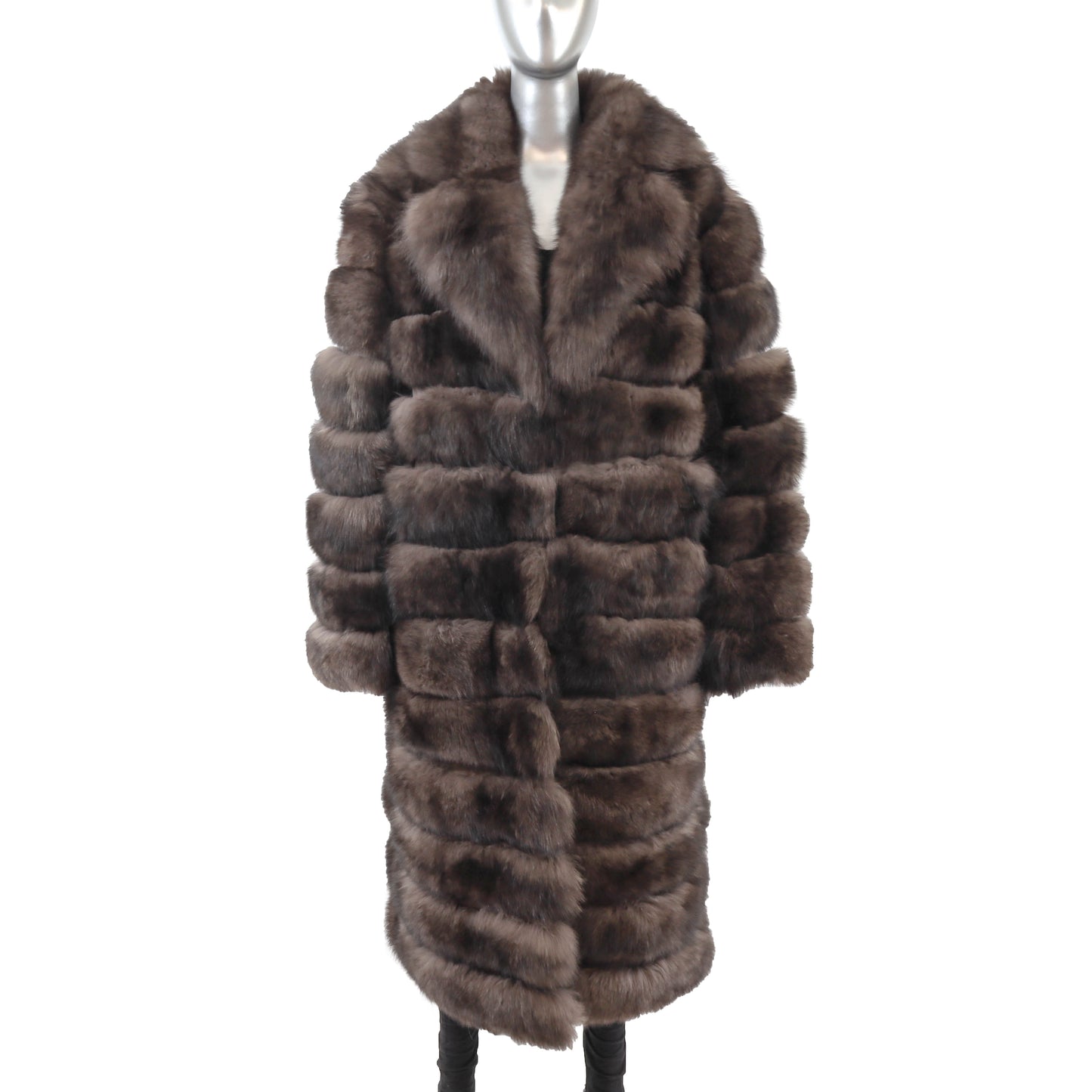 Brown Fox Coat- Size XL