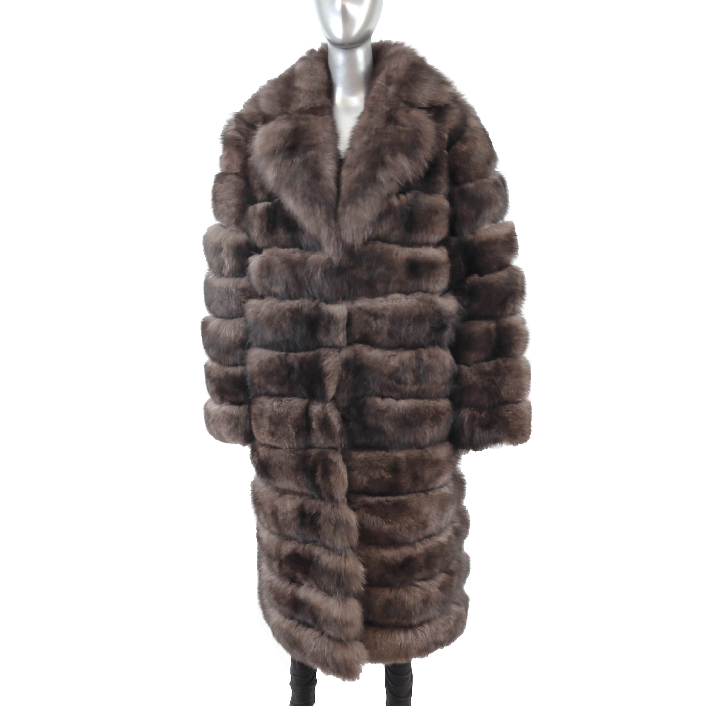 Brown Fox Coat- Size XL