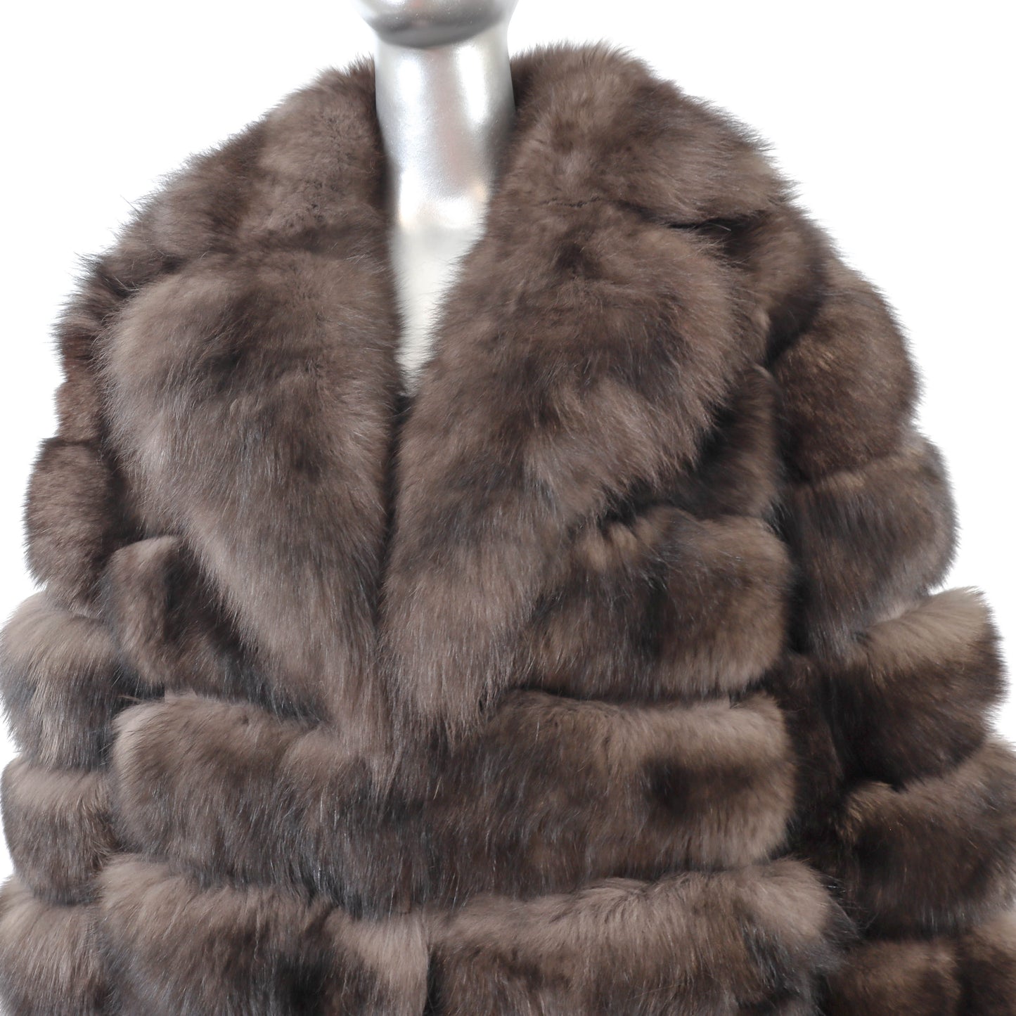 Brown Fox Coat- Size XL