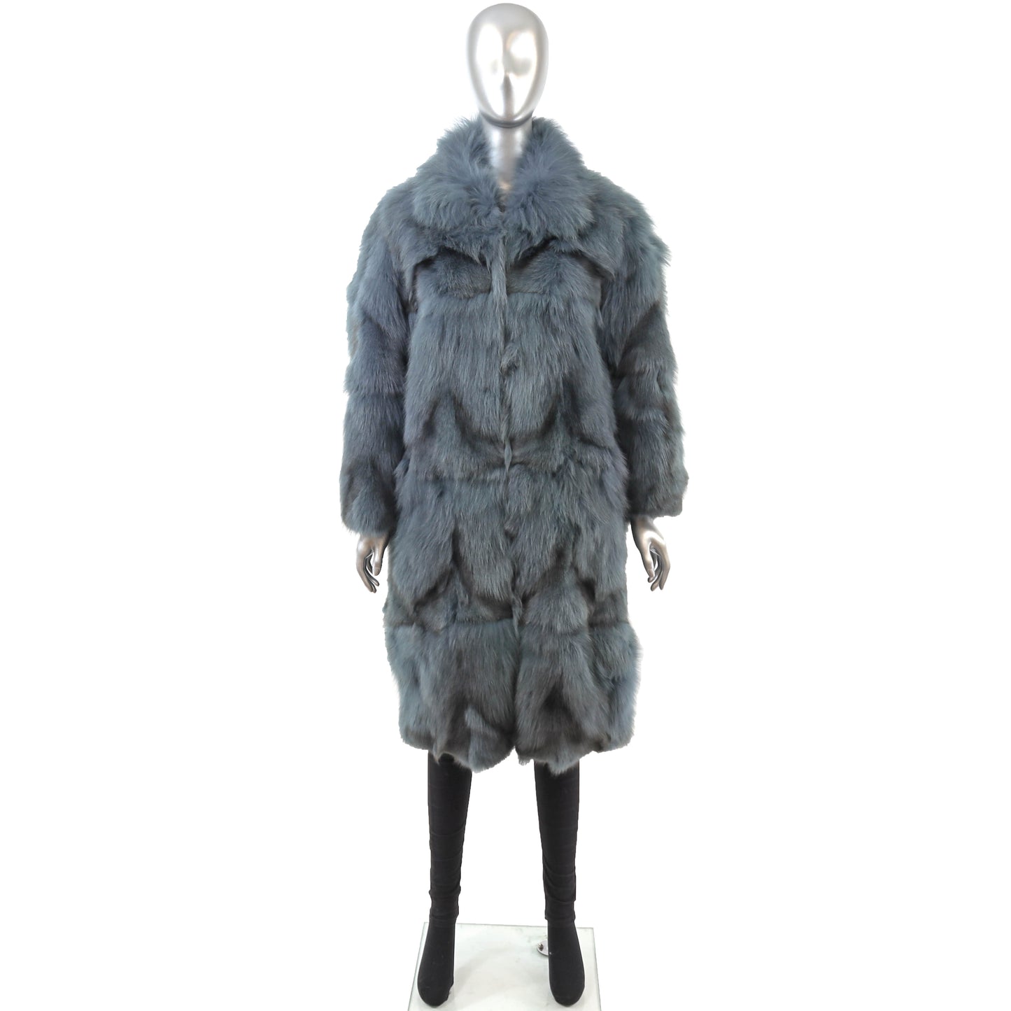 Blue Section Fox Coat- Size M