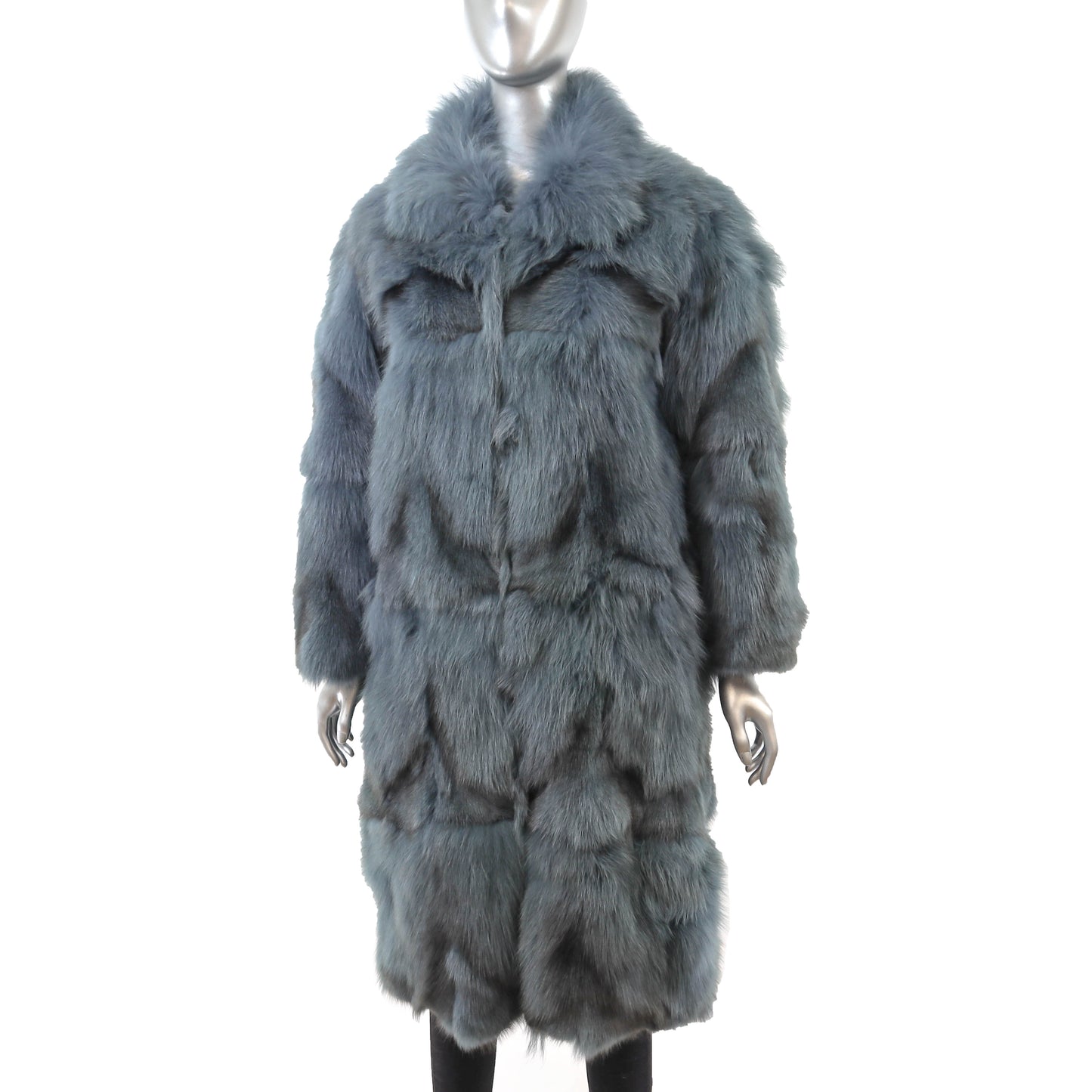 Blue Section Fox Coat- Size M
