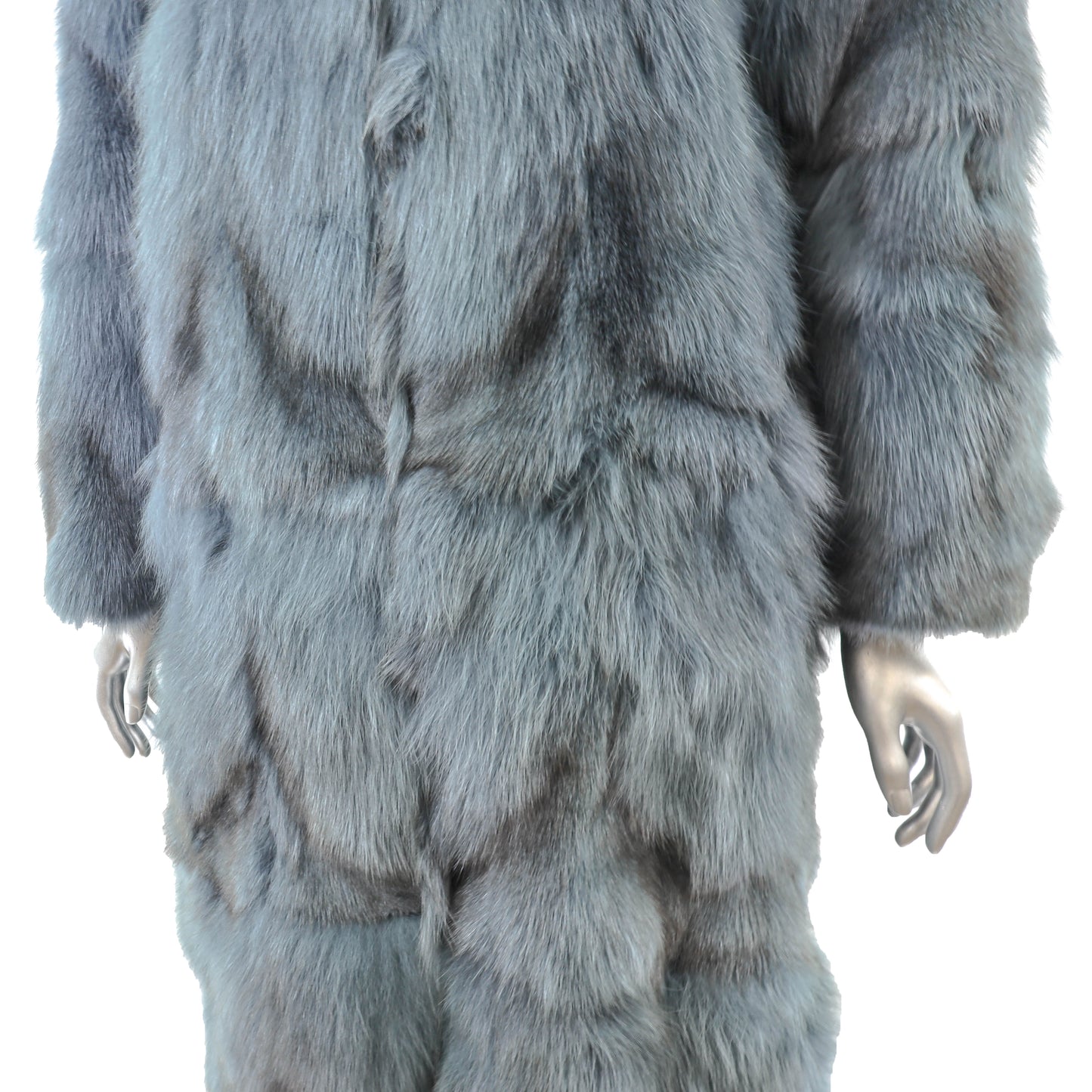 Blue Section Fox Coat- Size M