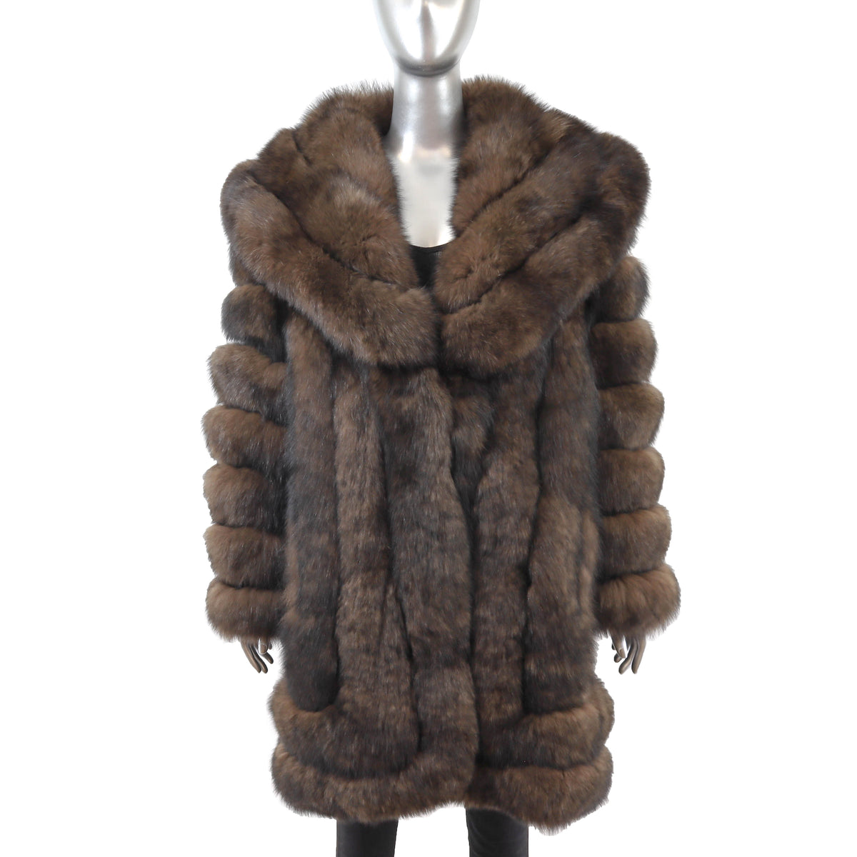 Brown Fox Coat- Size M