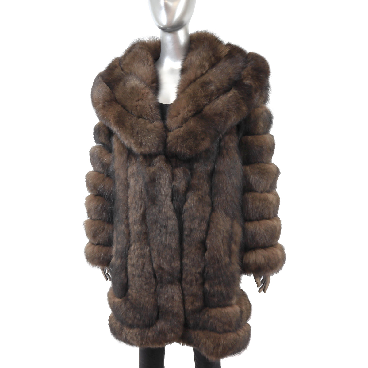 Brown Fox Coat- Size M