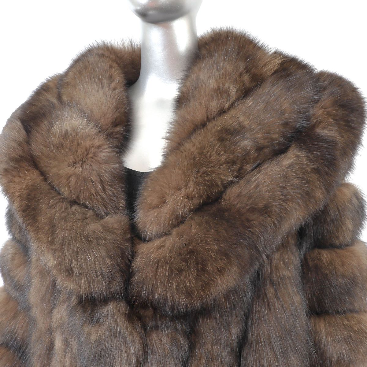Brown Fox Coat- Size M