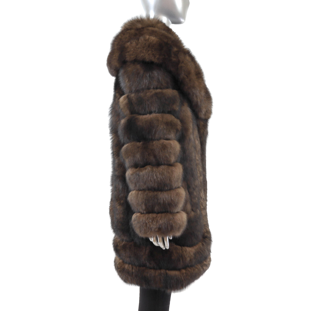 Brown Fox Coat- Size M