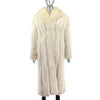 Blue Fox Coat- Size M