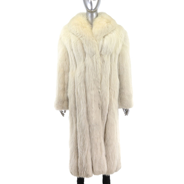Blue Fox Coat- Size M