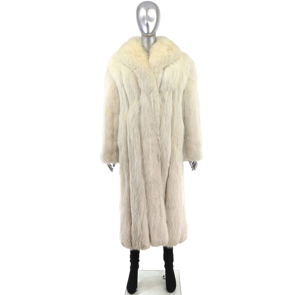 Blue Fox Coat- Size M