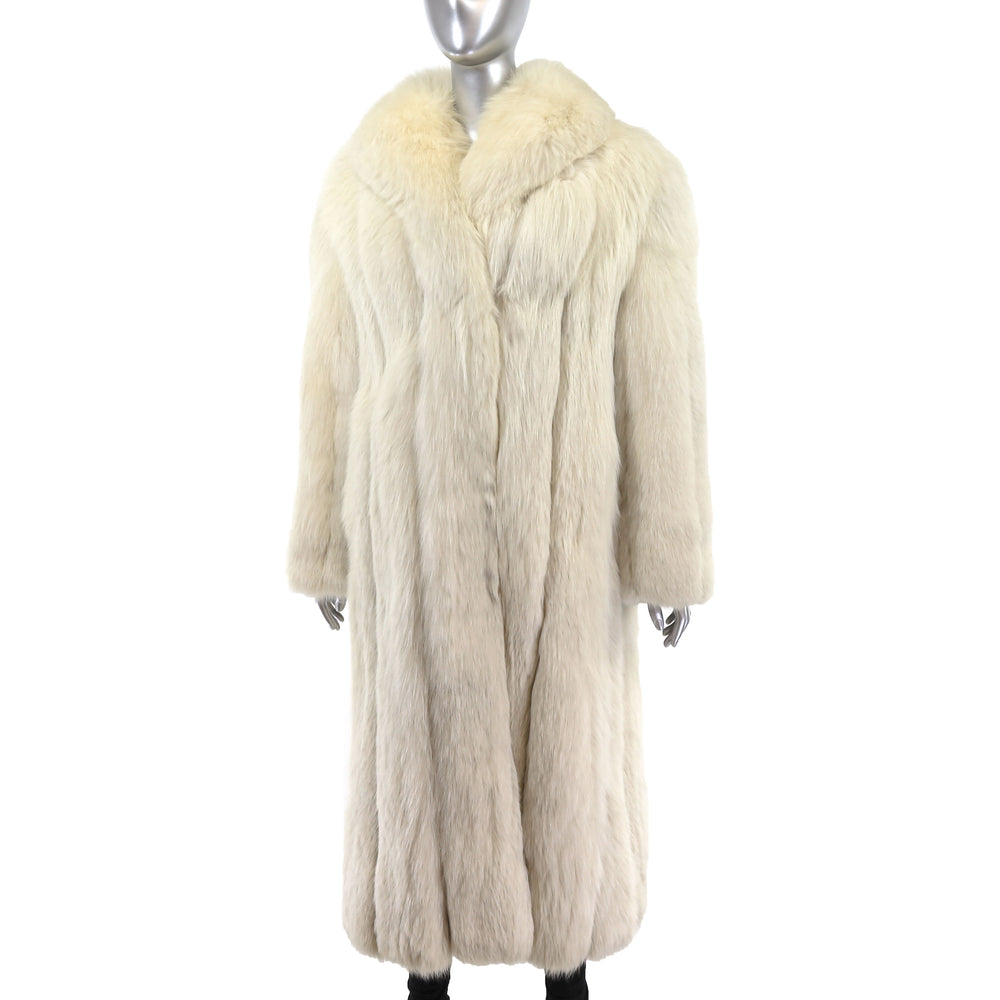 Blue Fox Coat- Size M