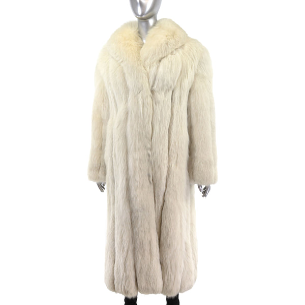 Blue Fox Coat- Size M