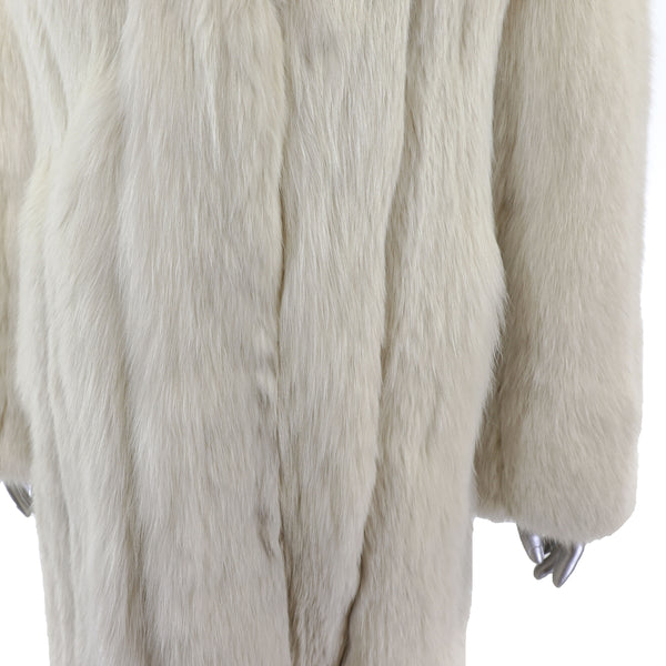 Blue Fox Coat- Size M
