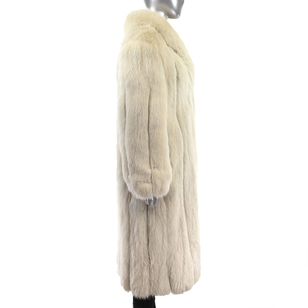 Blue Fox Coat- Size M