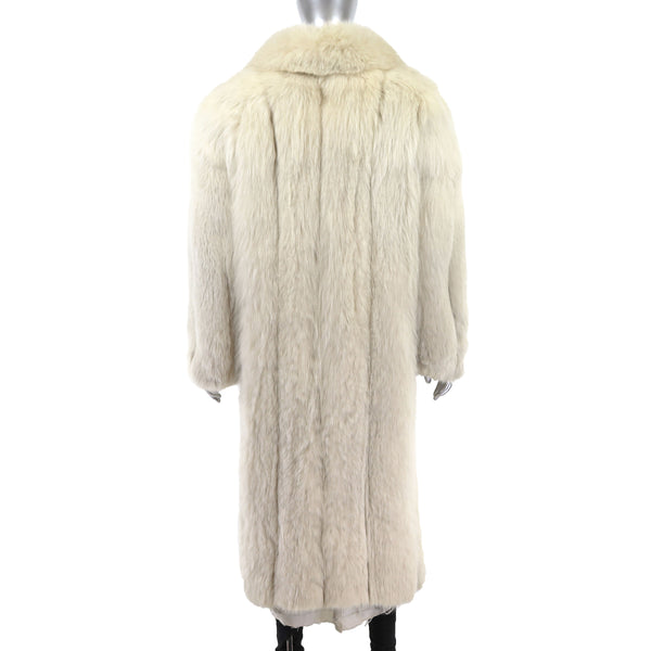 Blue Fox Coat- Size M