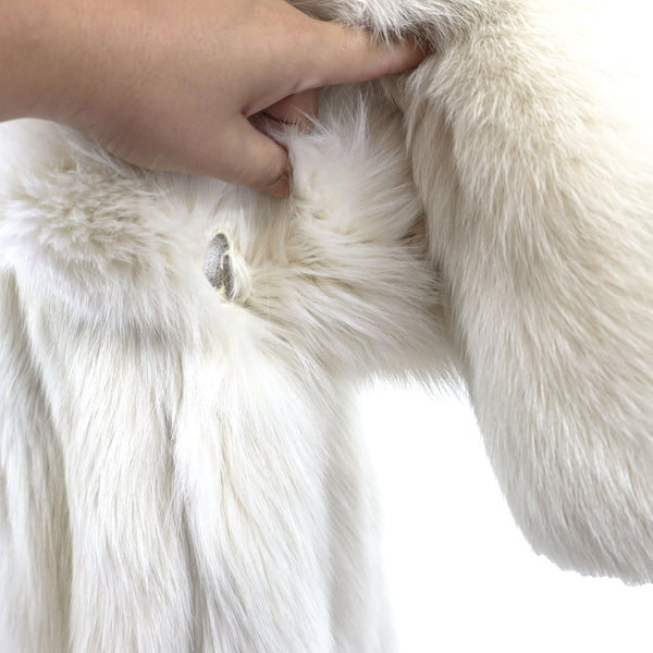 Blue Fox Coat- Size M