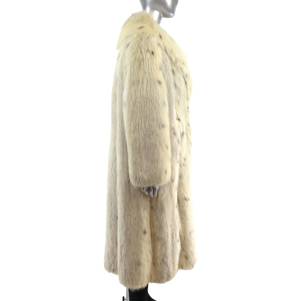Spotted Fox Coat- Size XL