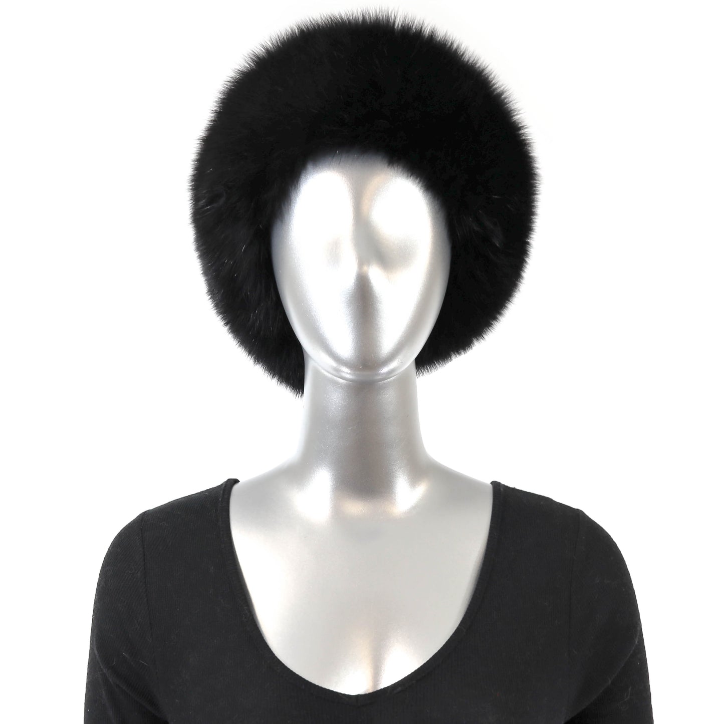 Black Fox Headband- Size Free
