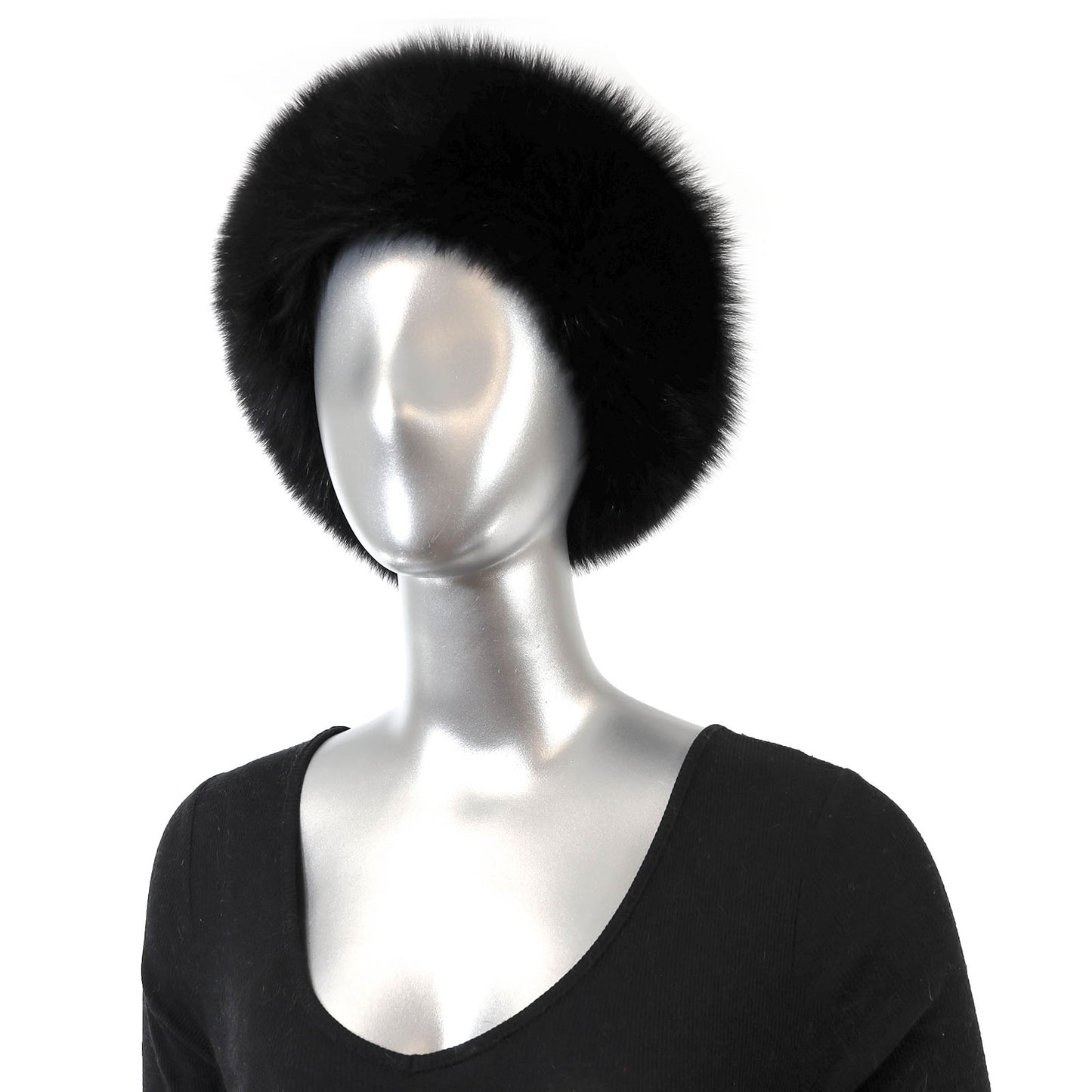 Black Fox Headband- Size Free