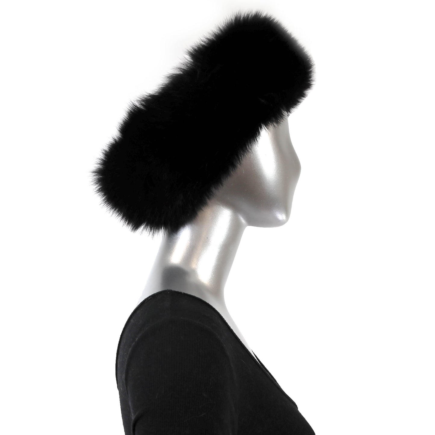 Black Fox Headband- Size Free