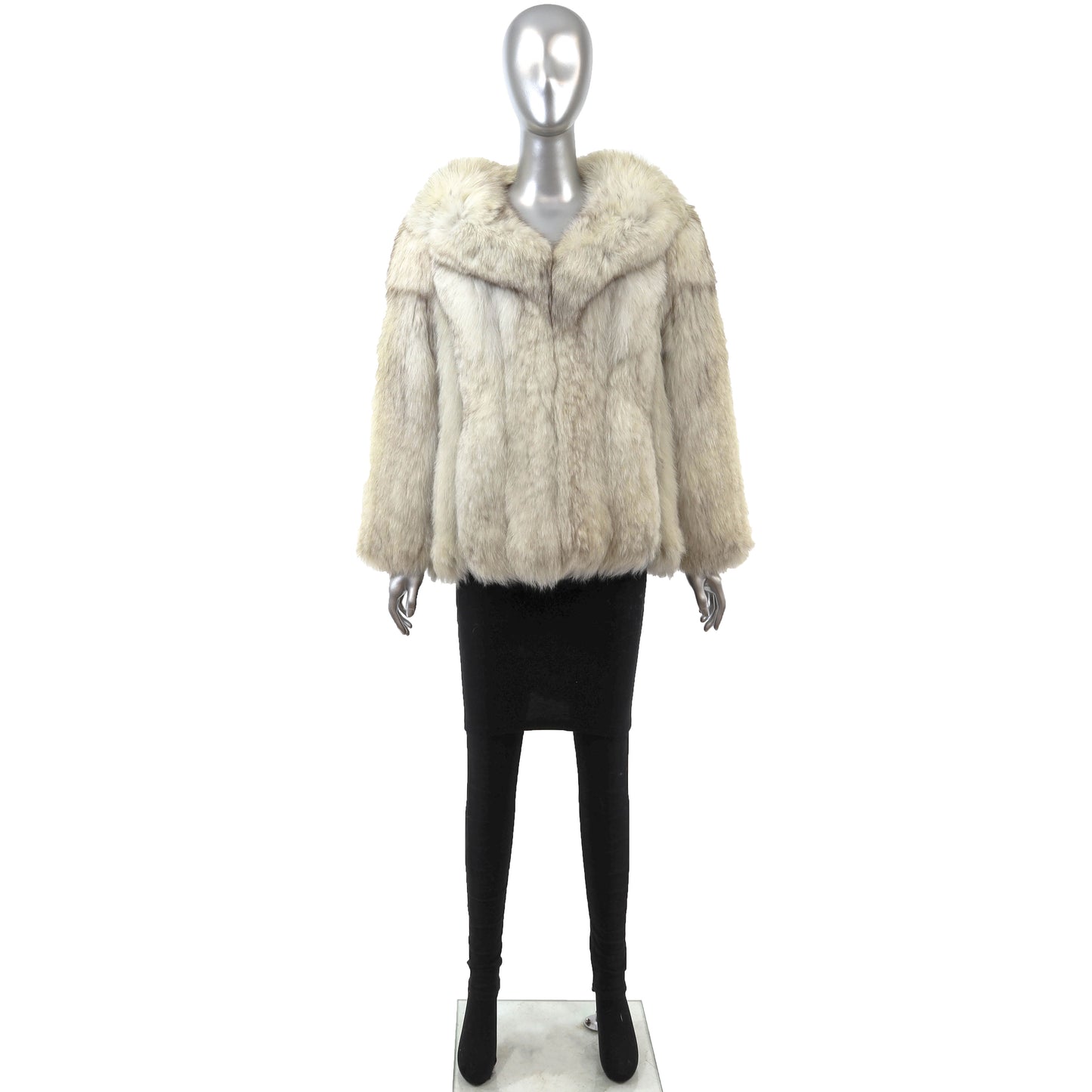White Fox Jacket- Size S