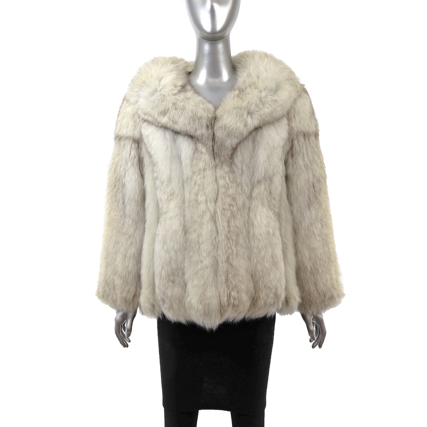 White Fox Jacket- Size S