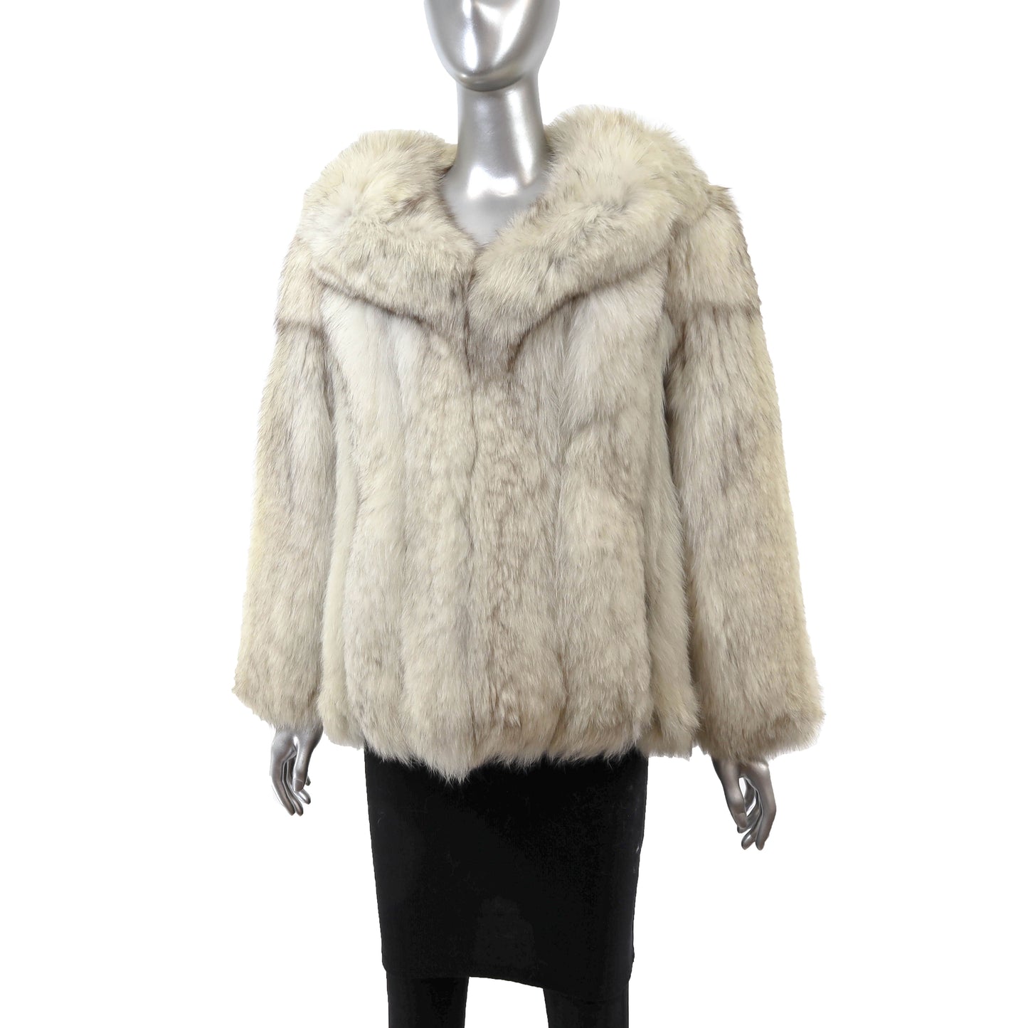 White Fox Jacket- Size S