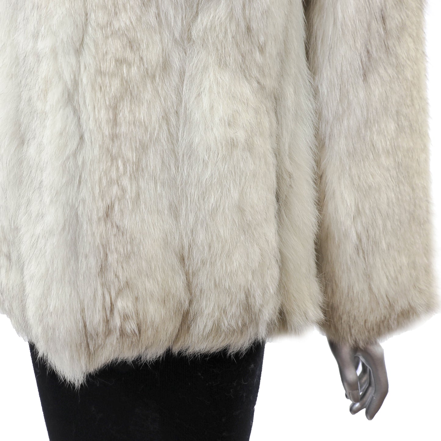 White Fox Jacket- Size S