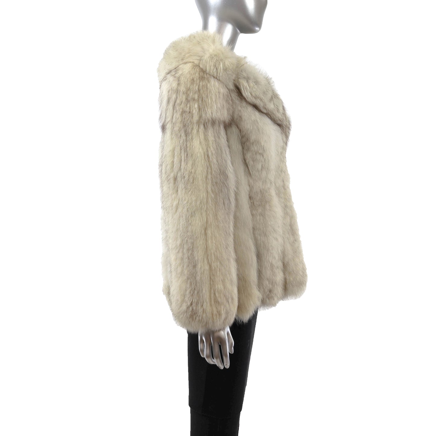White Fox Jacket- Size S