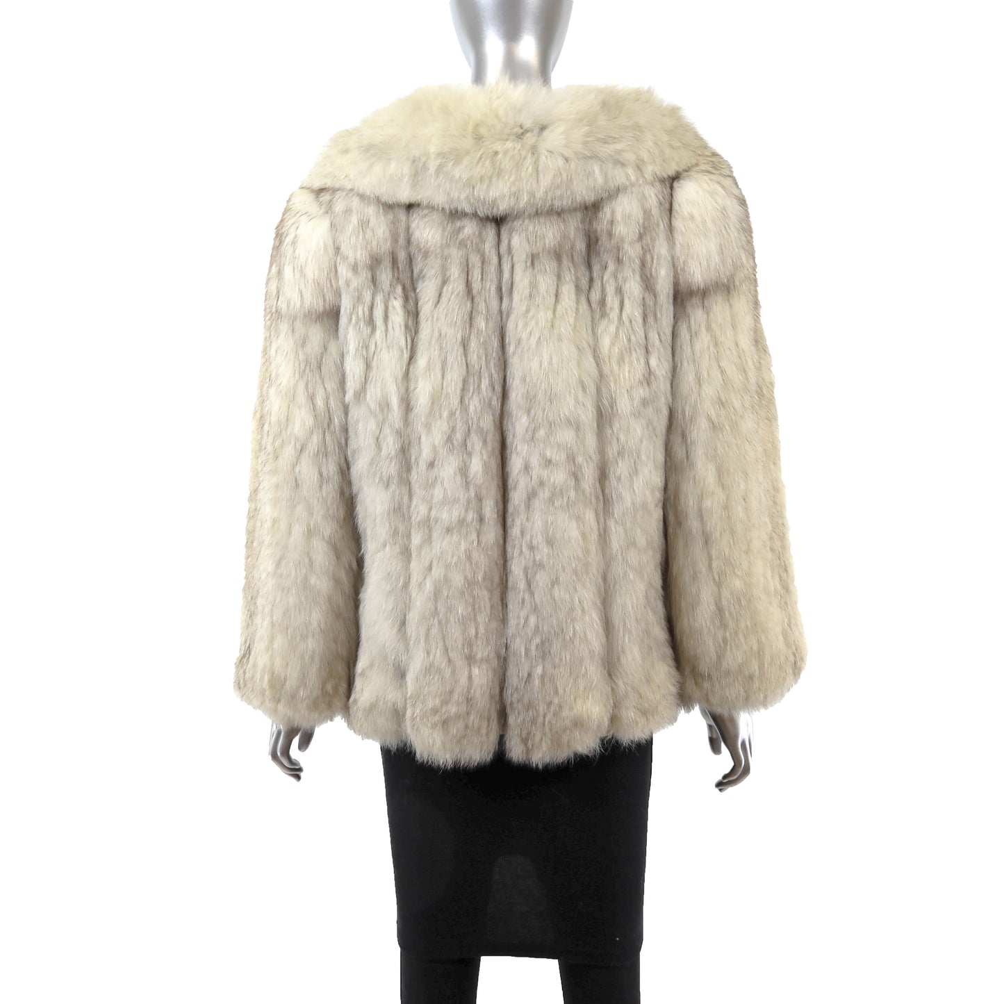 White Fox Jacket- Size S