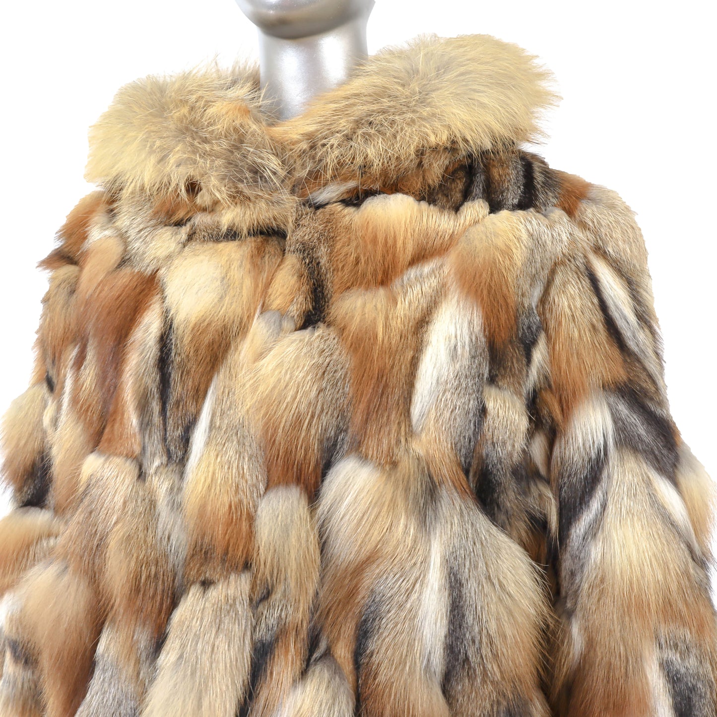 Hooded Section Fox Jacket- Size M