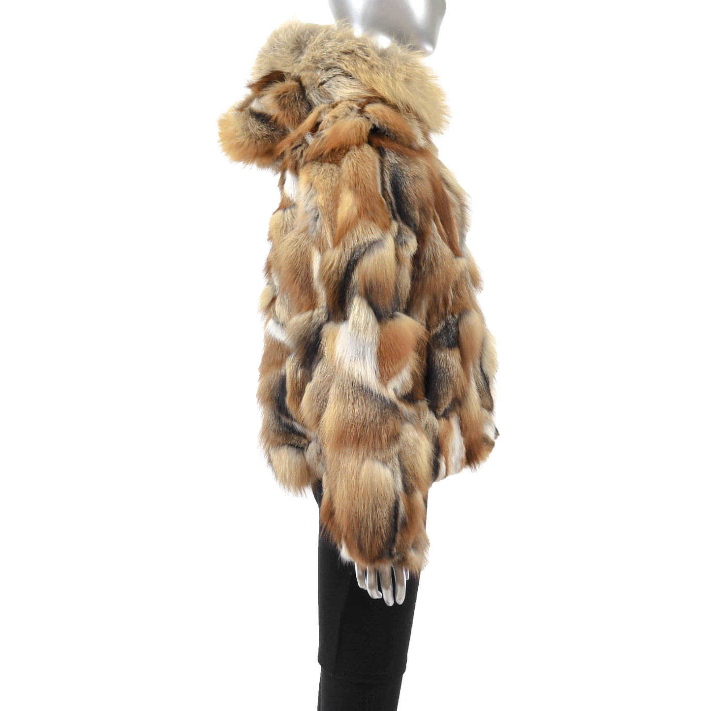 Hooded Section Fox Jacket- Size M