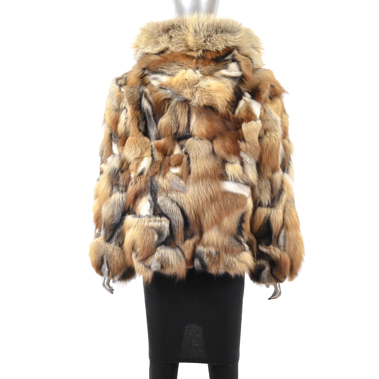 Hooded Section Fox Jacket- Size M