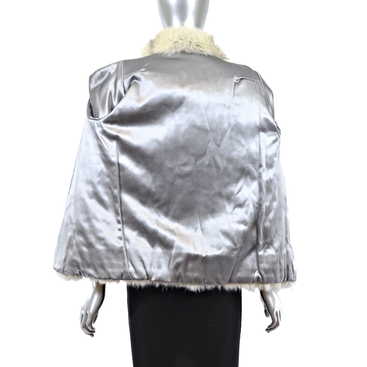 White Fox Jacket- Size S