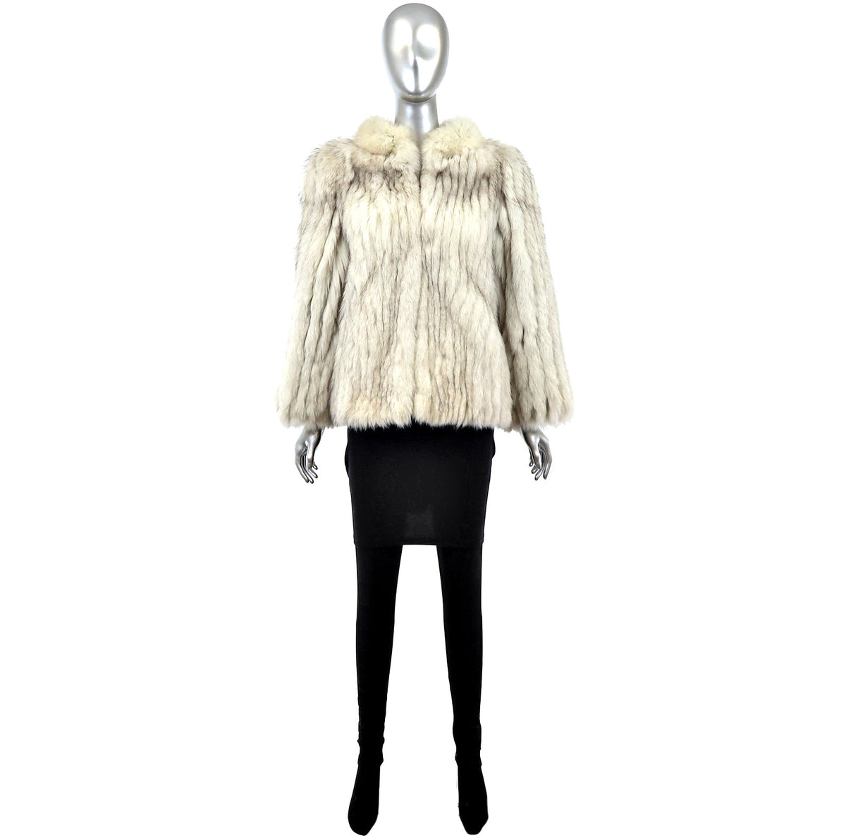 White Fox Jacket- Size S