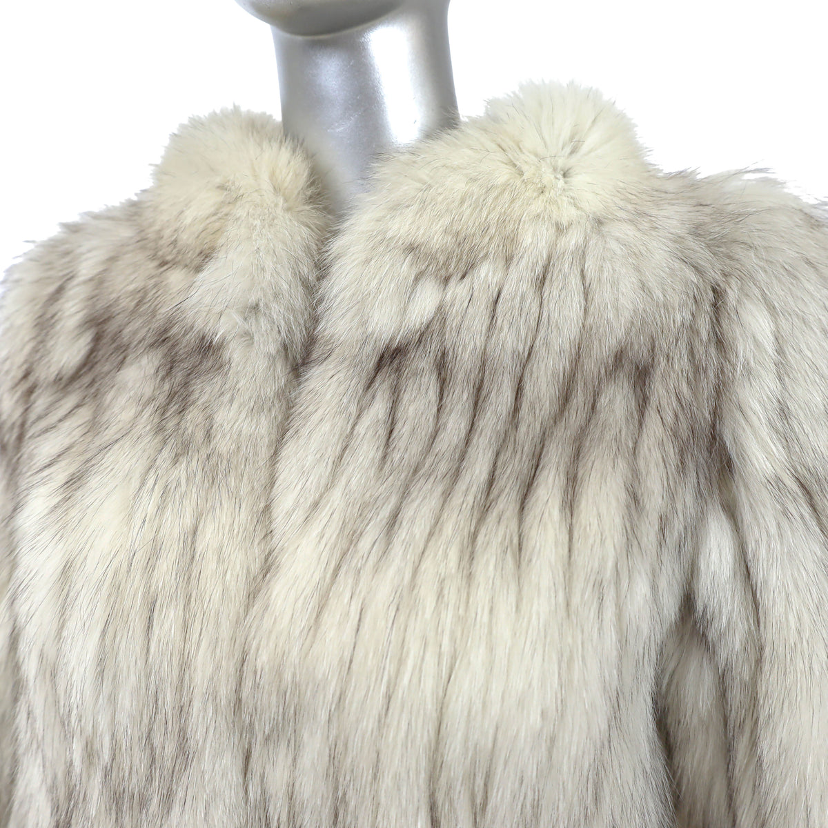 White Fox Jacket- Size S